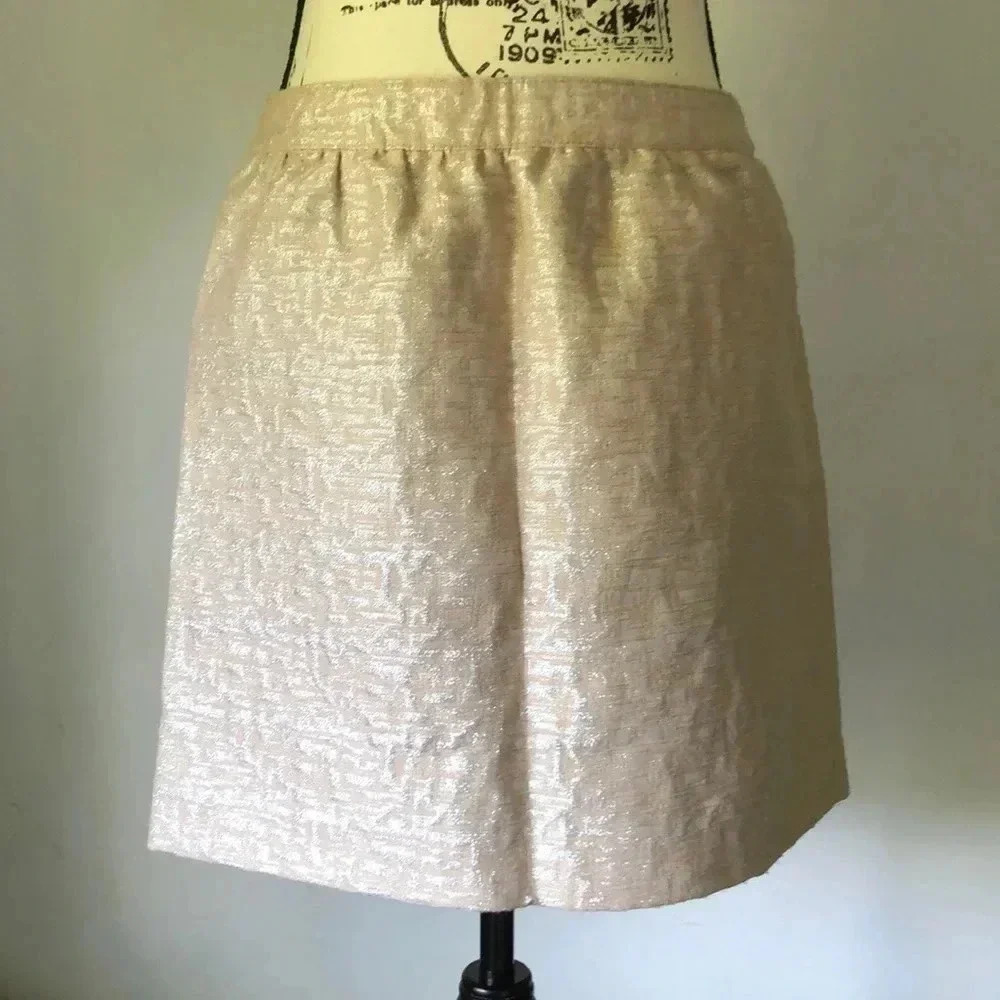 Loft Metallic Blush Skirt